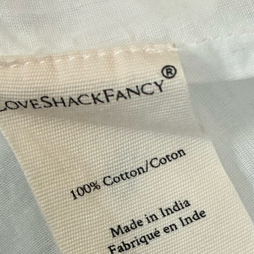LoveShackFancy Cotton mini dress | Feminine Cottagecore Coquette Eyelet Spring 2 - Picture 9 of 14